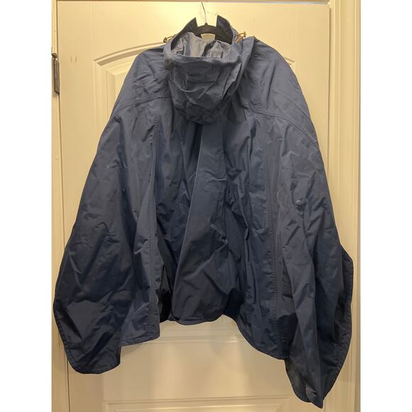 NWOT L.L Bean Unisex Waterproof Hiking Camping Outdoor Raincoat Poncho Sz S Blue - Picture 3 of 4
